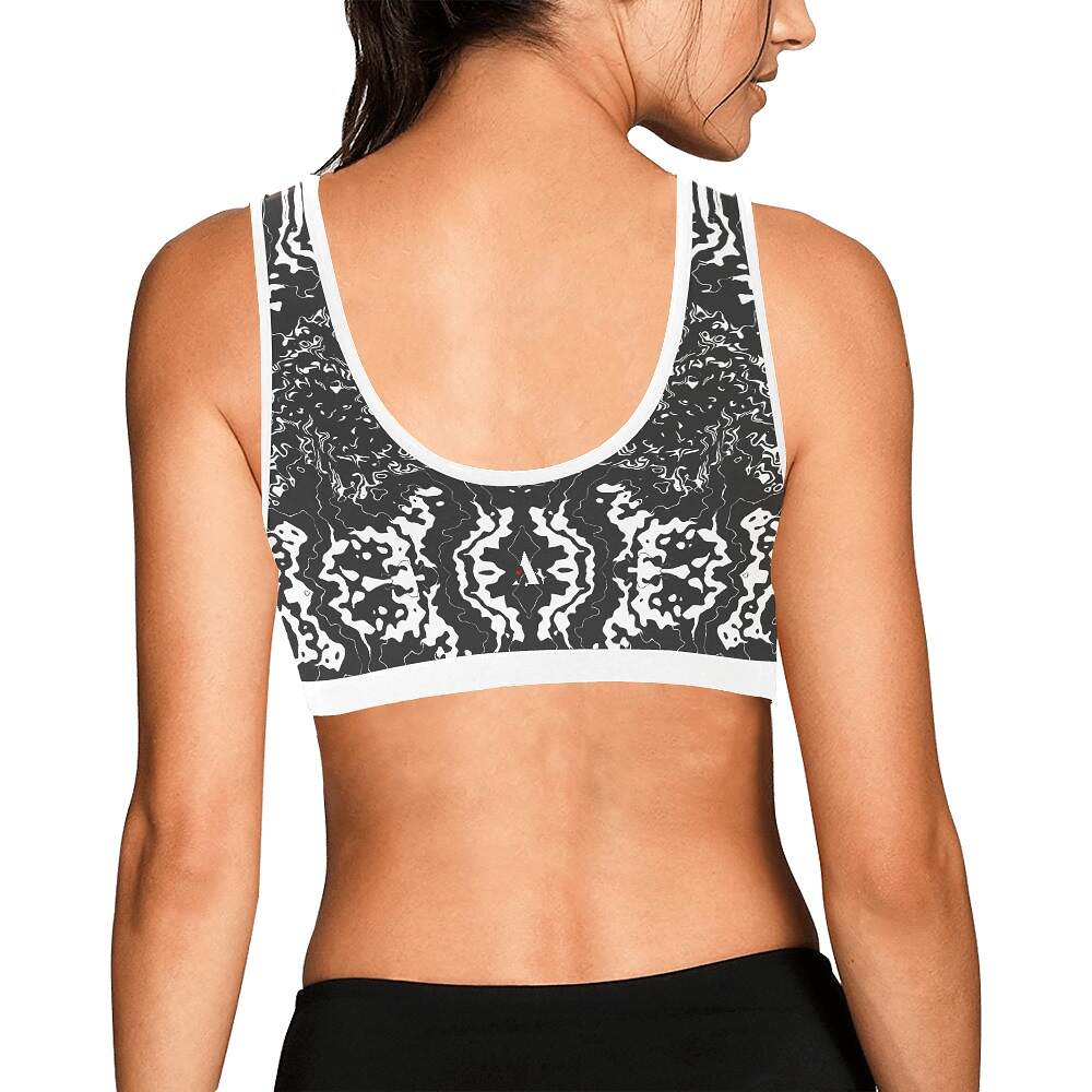 ArtDoggy™ sports bra womens white microwave - Image 8