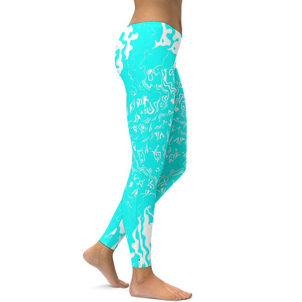 ArtDoggy™ proto microwave white ladies fitness pants - Image 76
