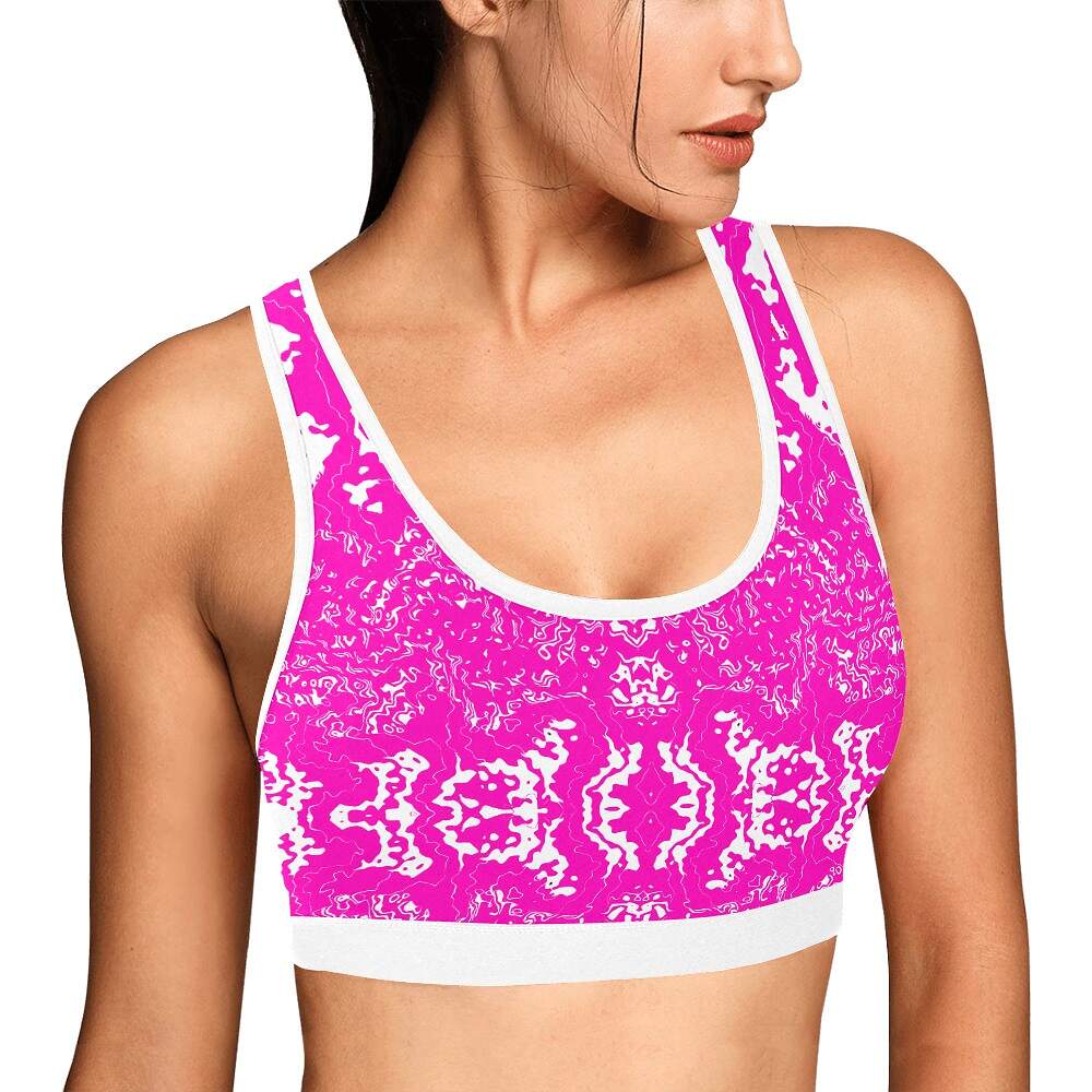 ArtDoggy™ sports bra womens white microwave - Image 10