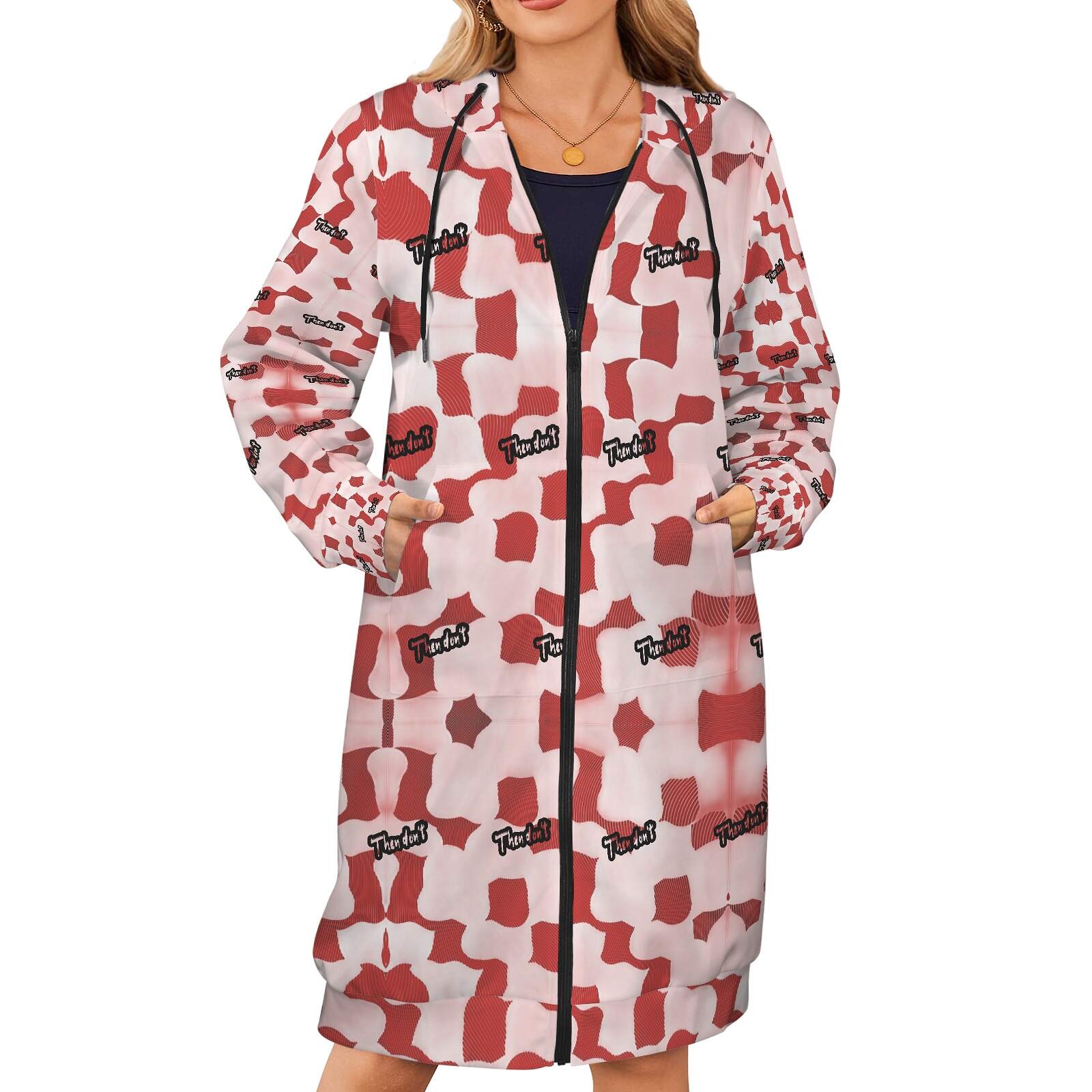 then dont womens long hoodie proto - Image 7