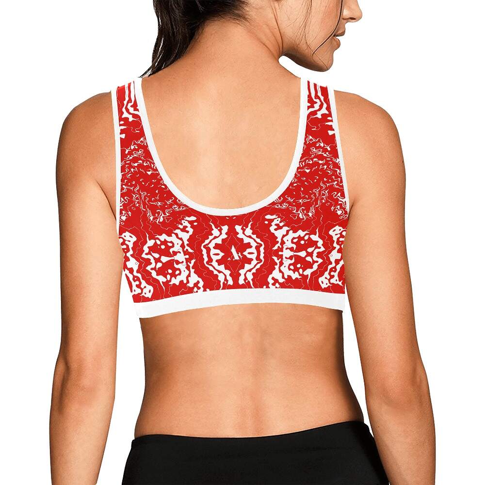 ArtDoggy™ sports bra womens white microwave - Image 32