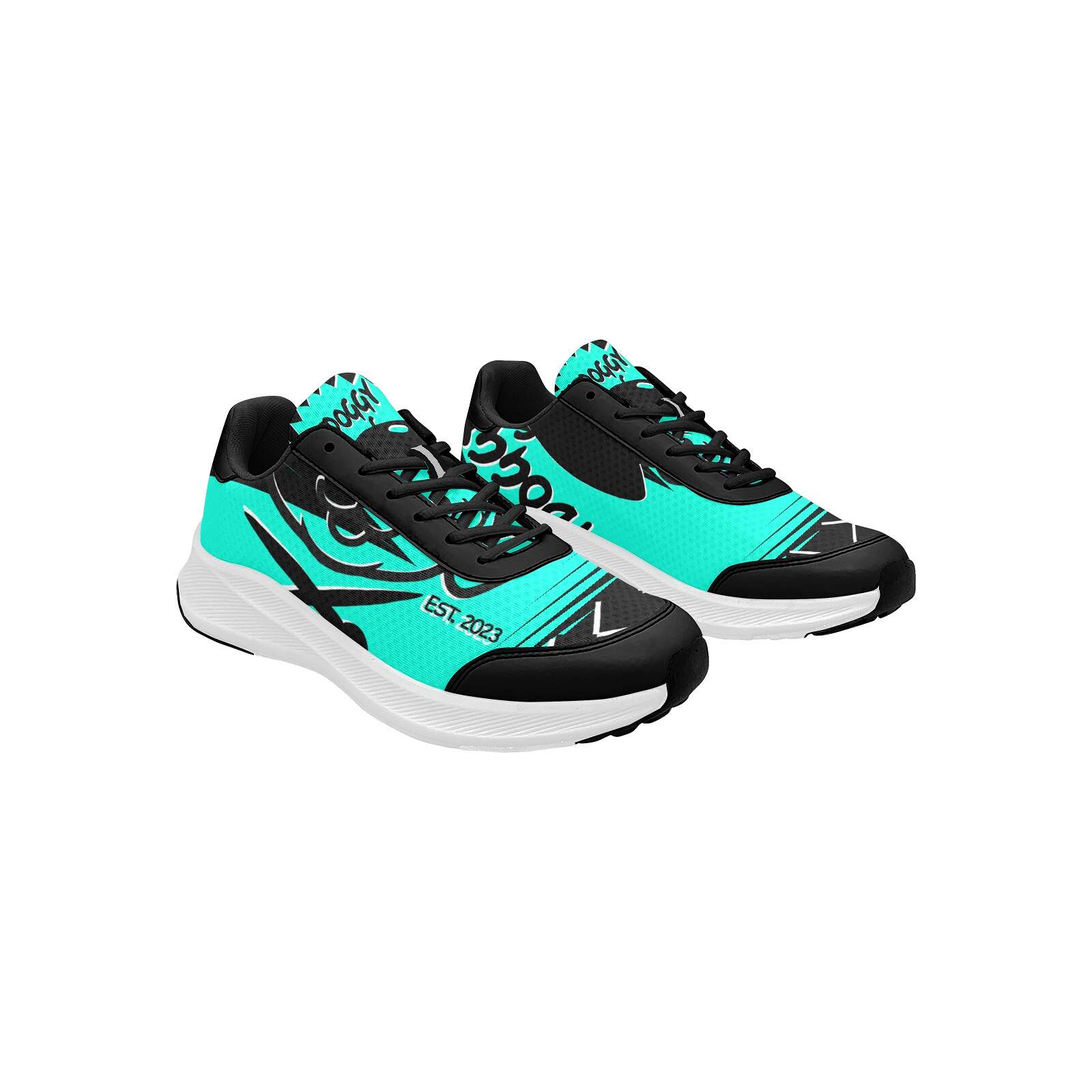 ArtDoggy™ Women's Running Shoe | Print Shop in aquamarine blue