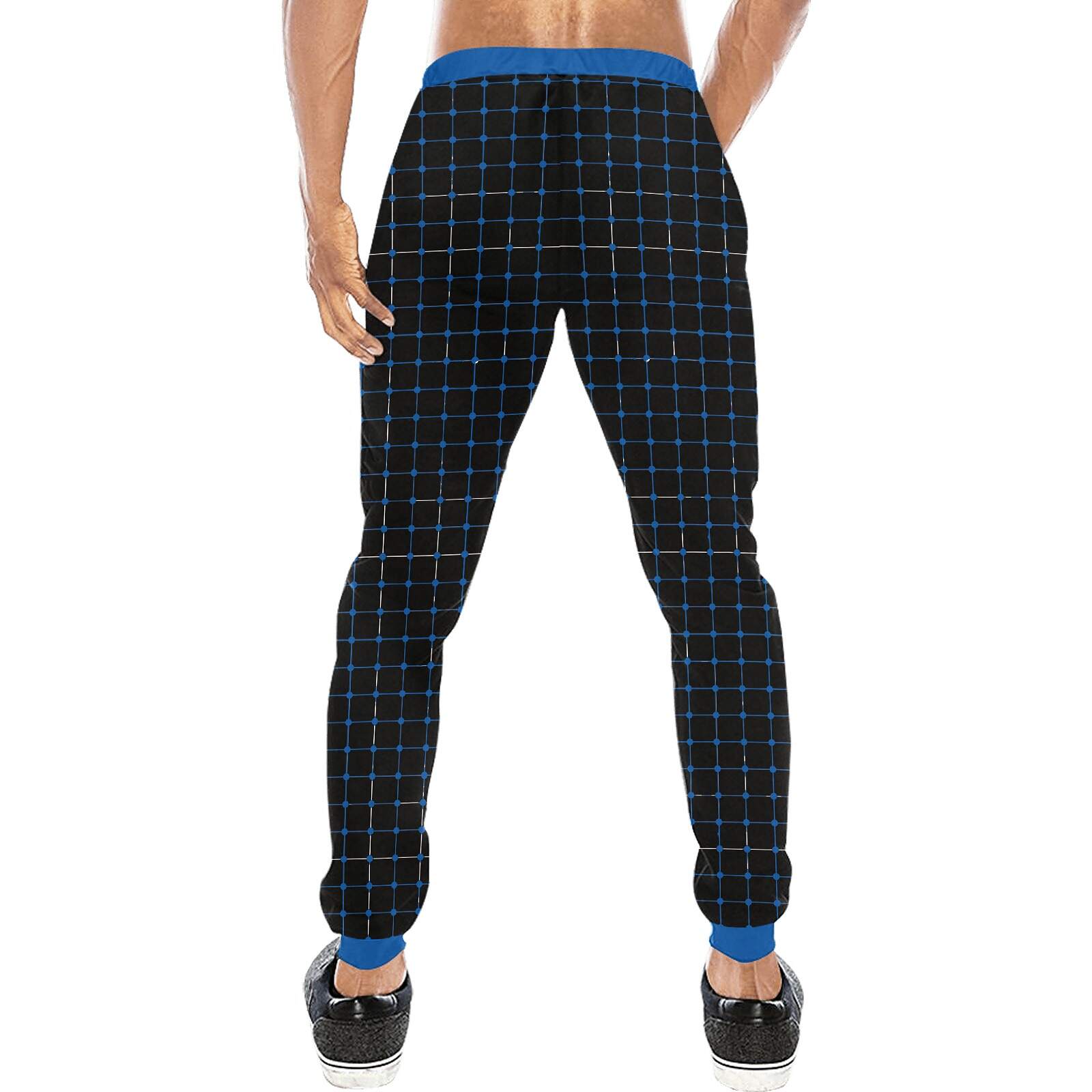 ArtDoggy™ Men's Jogger Pants | Connect in dark slate blue