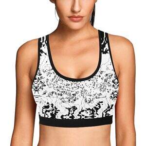 ArtDoggy™ womens sport bra proto | microwave