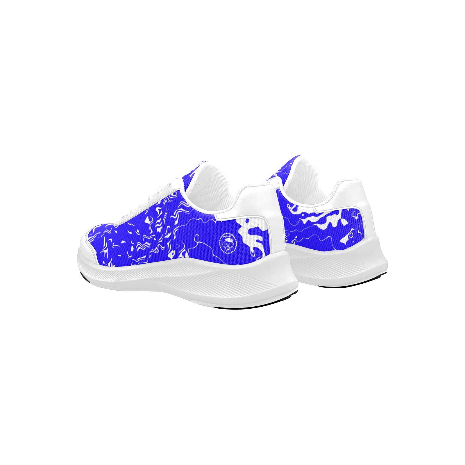 ArtDoggy™ Women's Performance Shoes | White Microwaves in blue