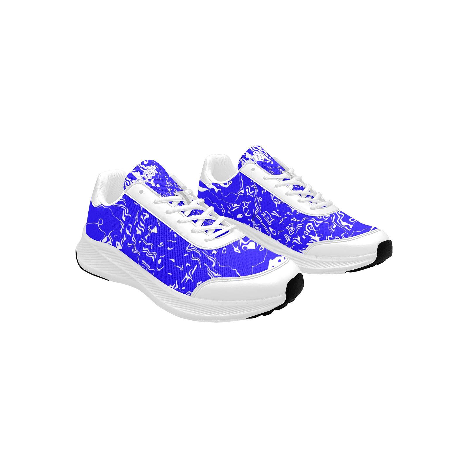 ArtDoggy™ Women's Performance Shoes | White Microwaves in blue
