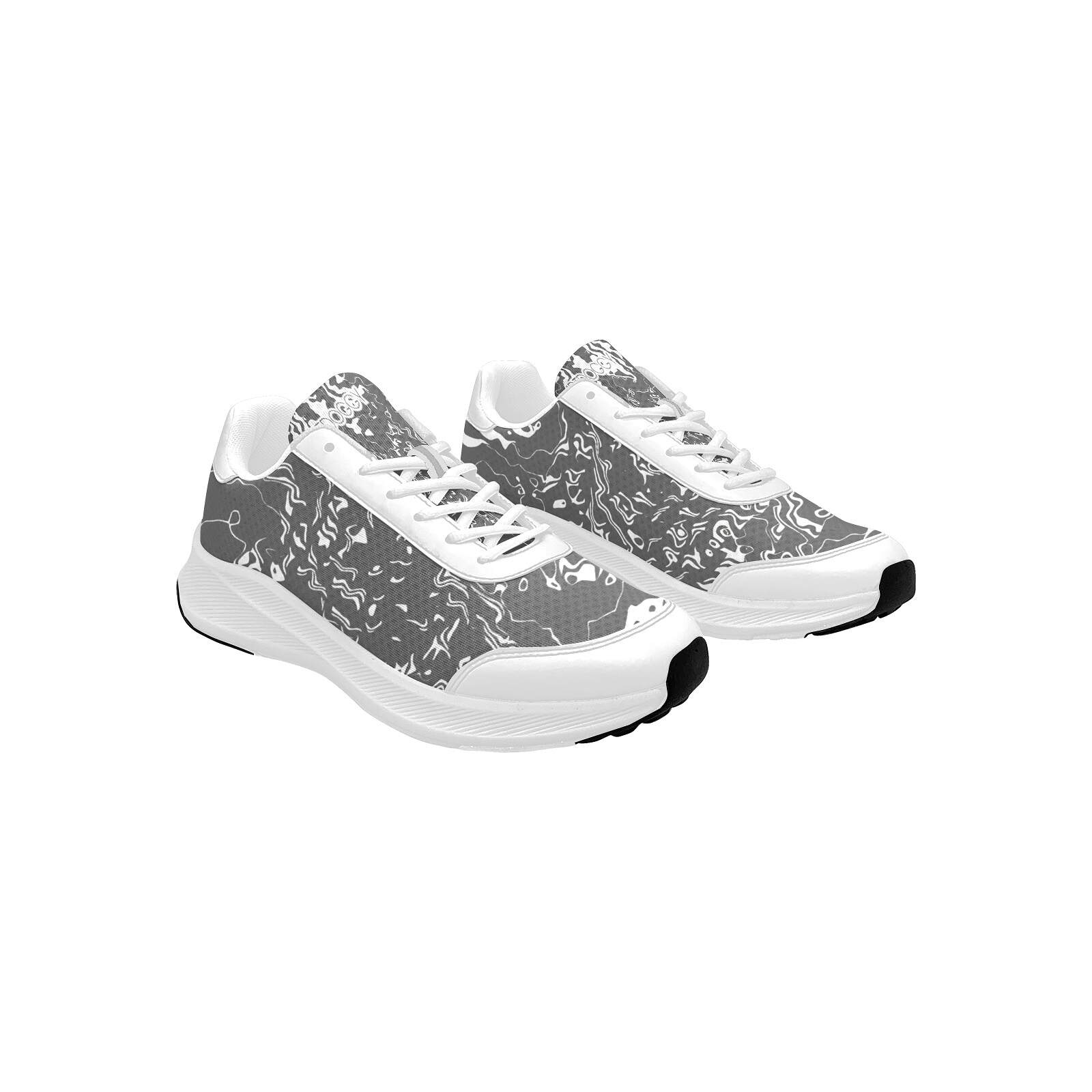ArtDoggy™ Women's Performance Shoes | White Microwaves in dim grey