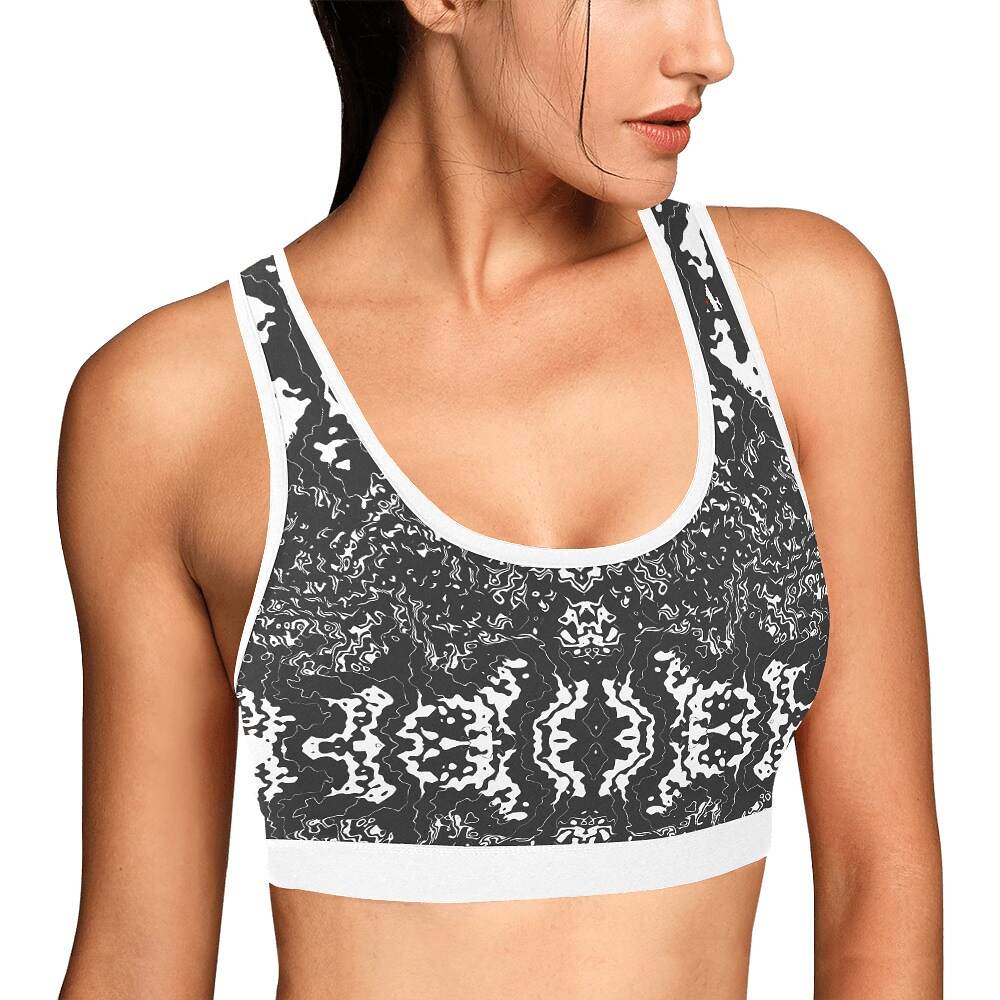 ArtDoggy™ sports bra womens white microwave - Image 6