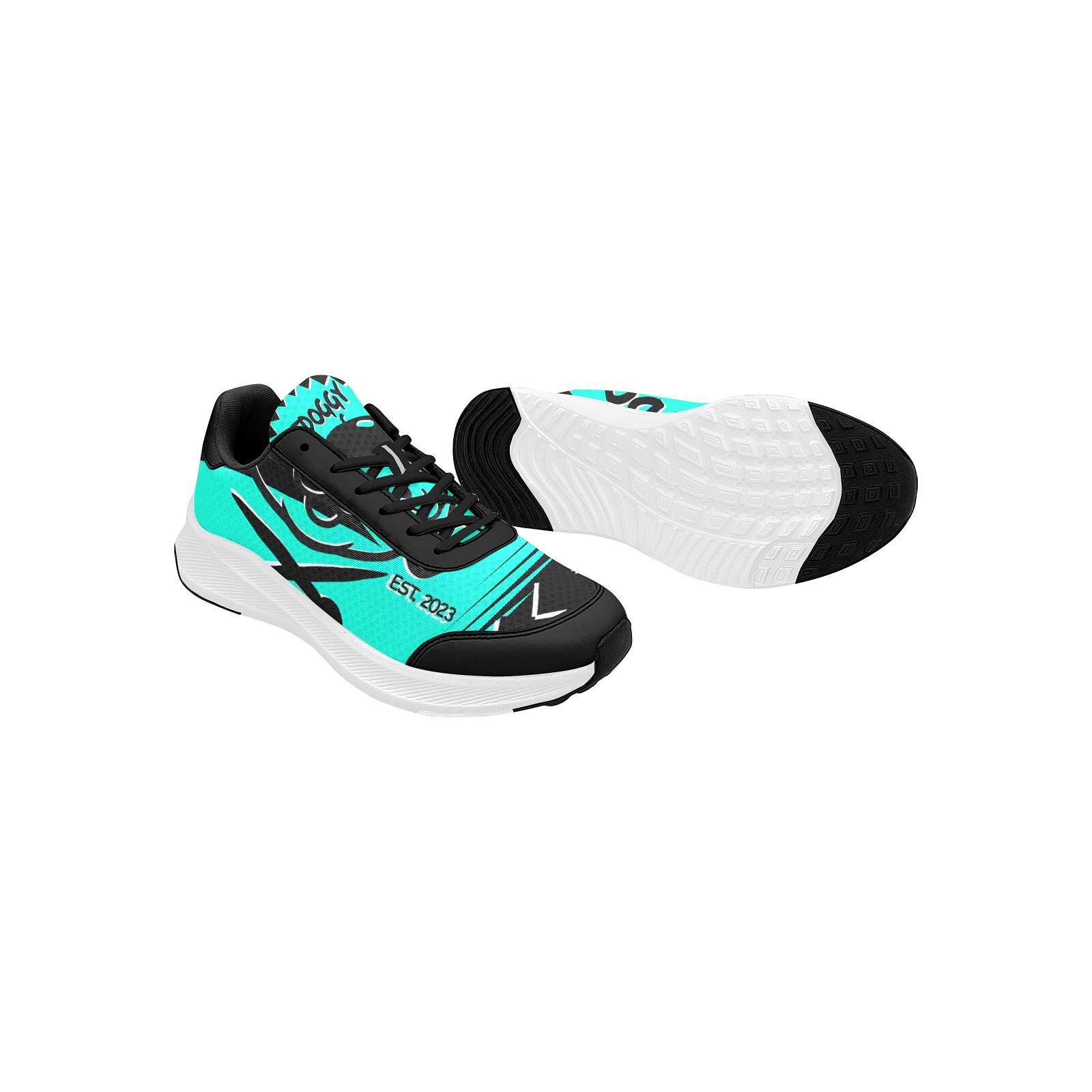 ArtDoggy™ Women's Running Shoe | Print Shop in aquamarine blue
