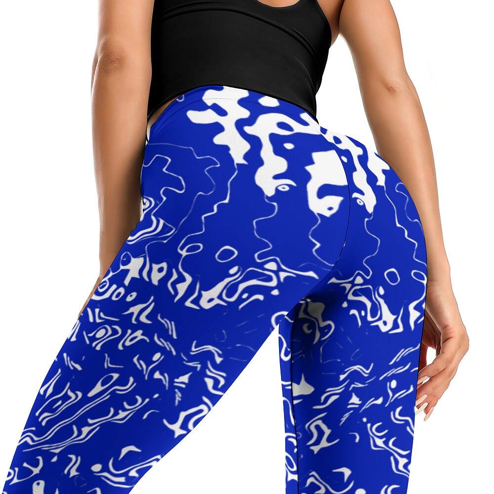 ArtDoggy™ proto microwave white ladies fitness pants - Image 51