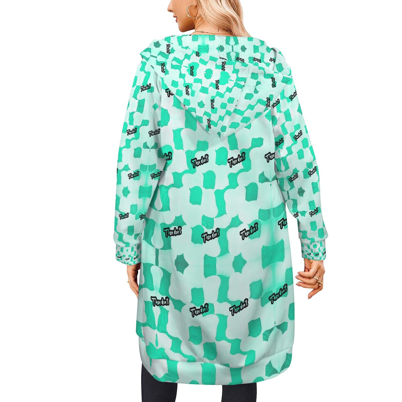 then dont womens long hoodie proto - Image 39