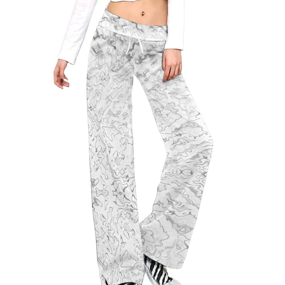 ArtDoggy™ Women's Yoga Pants | Ripple in light grey