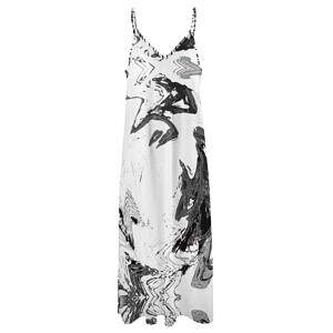 ArtDoggyâ„¢ Sling Style Long Dress | Snowstorm ArtDoggyâ„¢ Sling Style Long Dress | Snowstorm in white