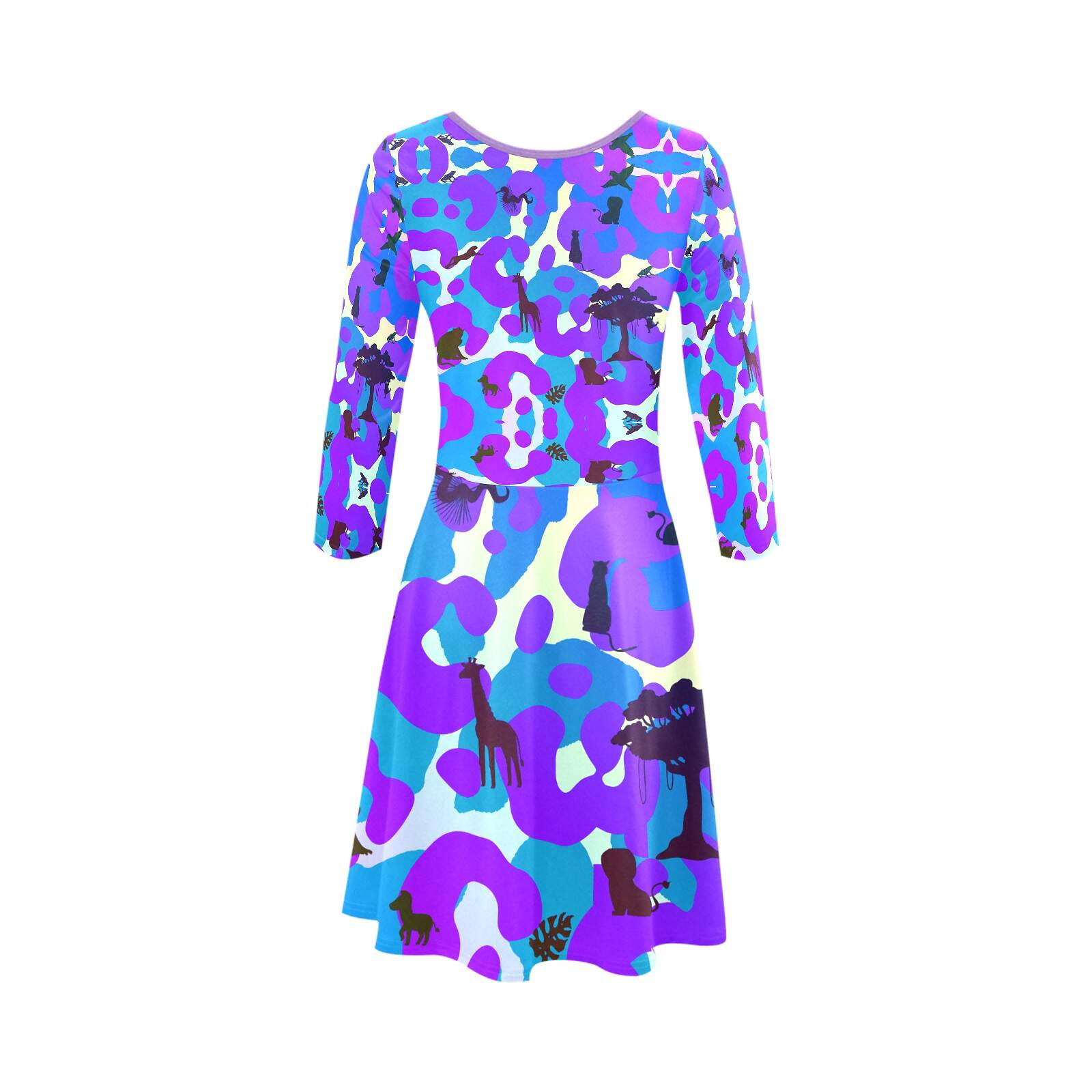 The-printer-lost-his-job™ Women's 3/4 Sleeve Cocktail Dress | Neon Safari