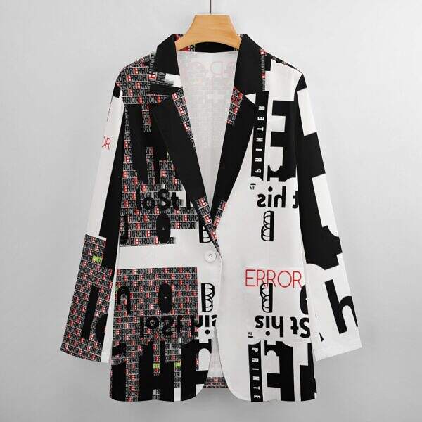 The-Printer-lost-his-Job™ Women's Blazer Jacket | ERROR CODE - Image 11