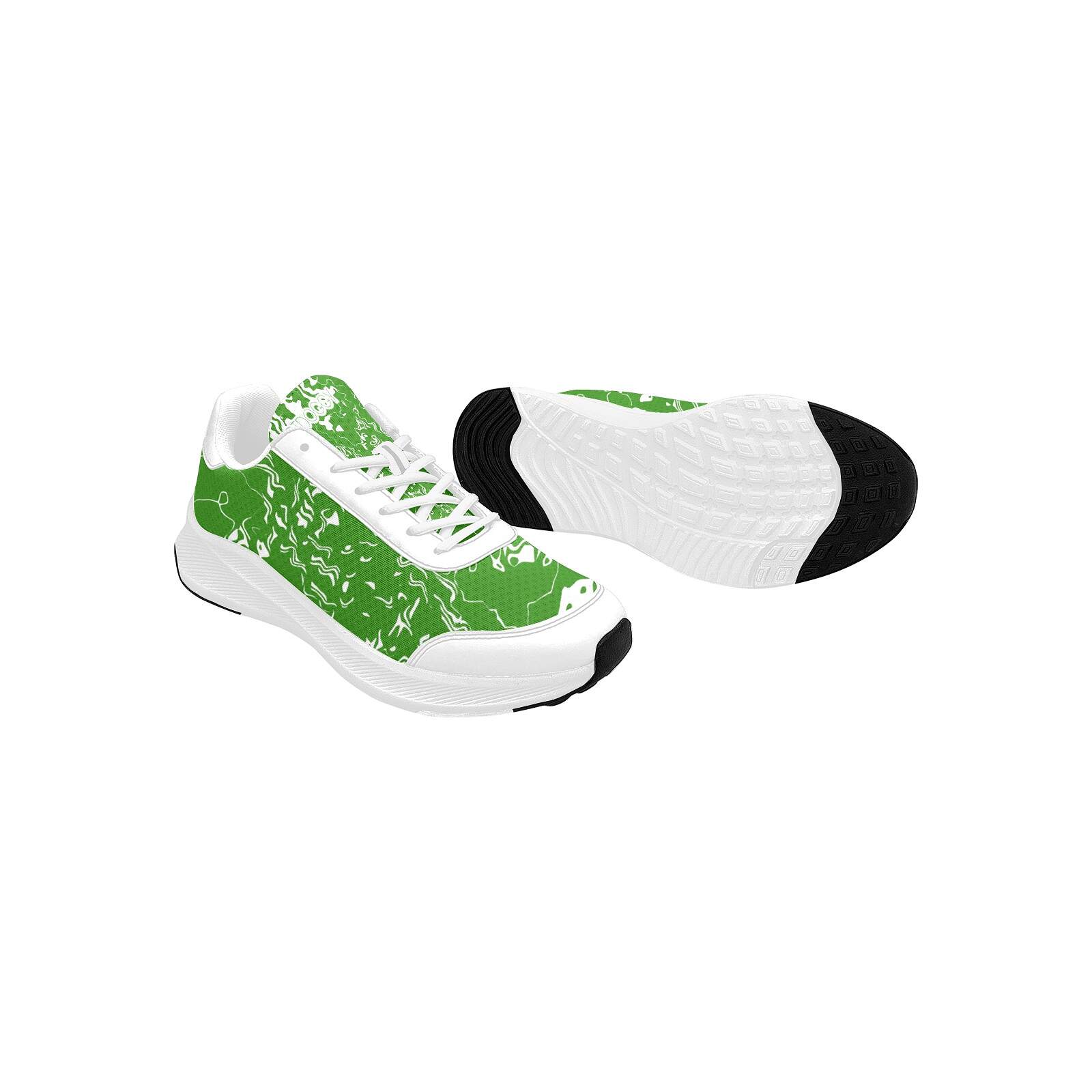ArtDoggy™ Women's Performance Shoes | White Microwaves in green