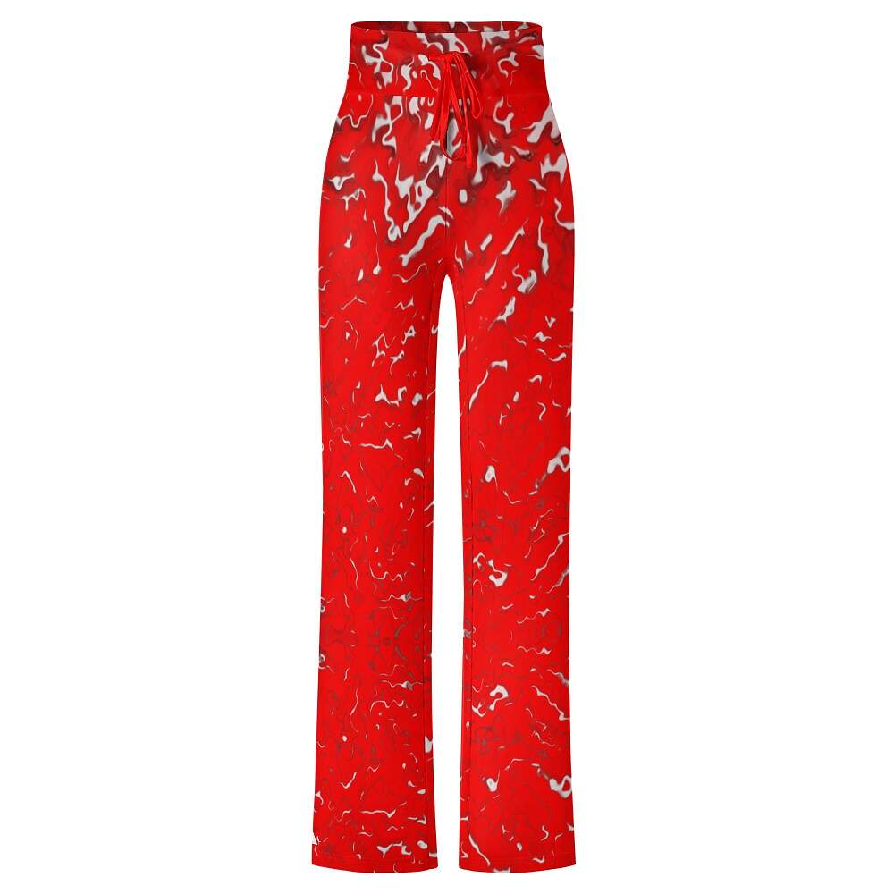 ArtDoggy™ Women's Yoga Pants | Ripple in red