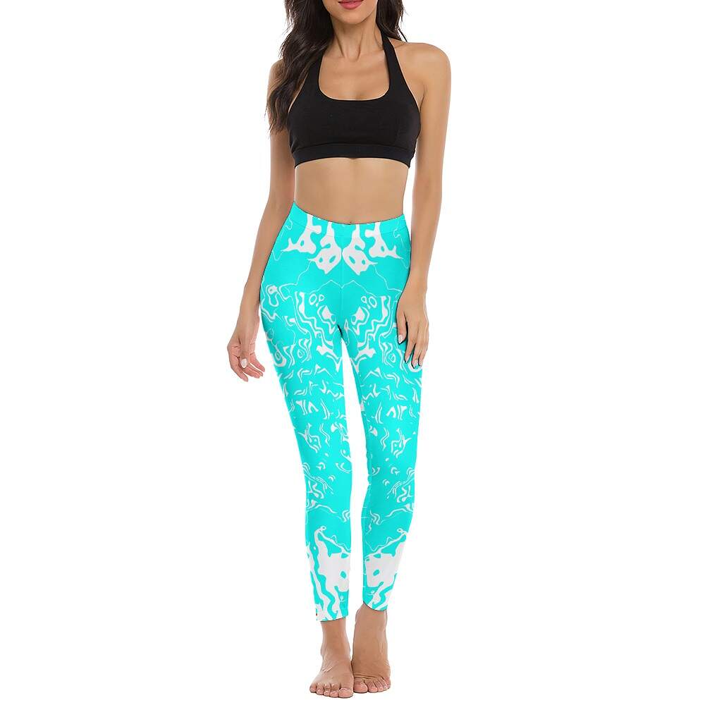 ArtDoggy™ proto microwave white ladies fitness pants - Image 79
