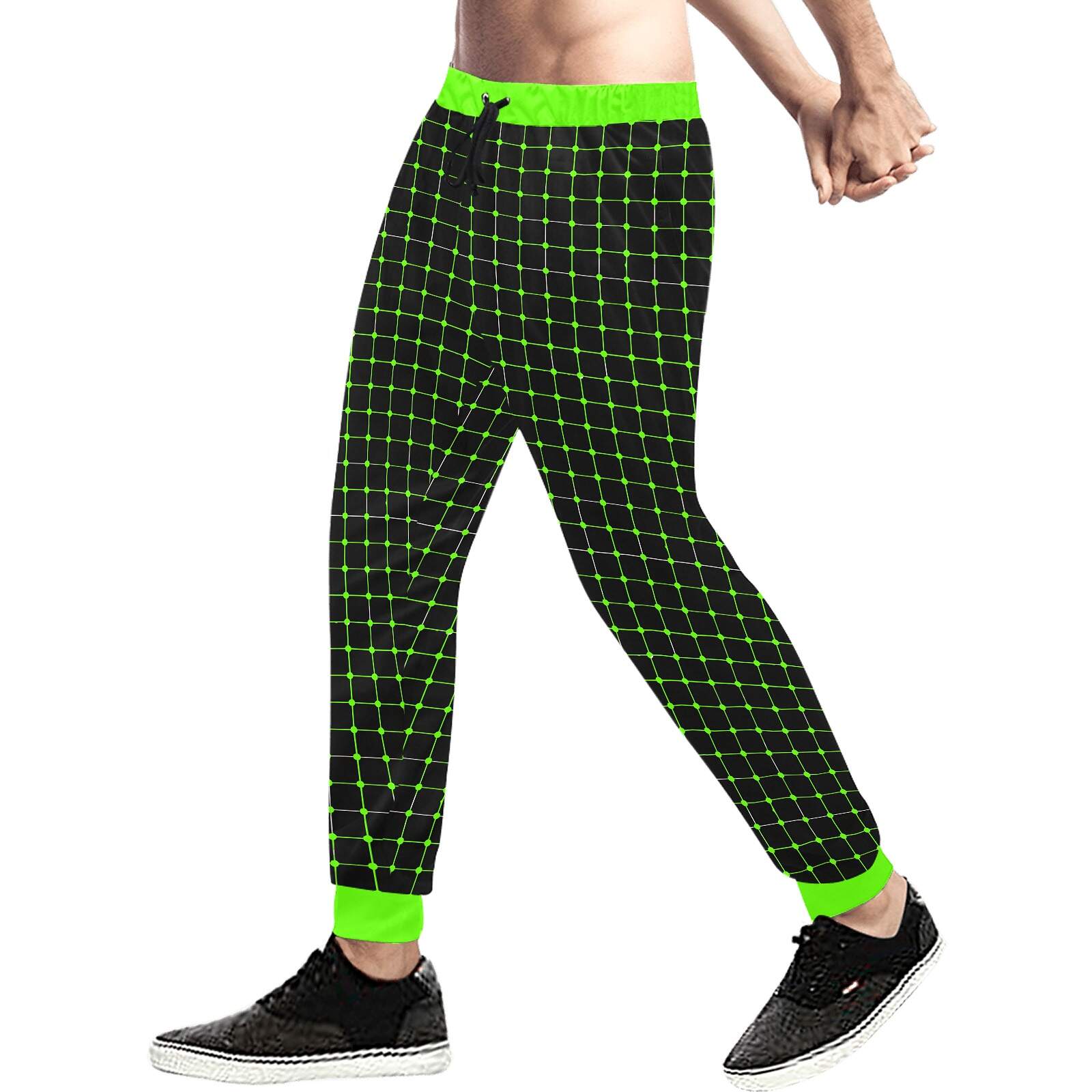 ArtDoggy™ Men's Jogger Pants | Connect in bright green