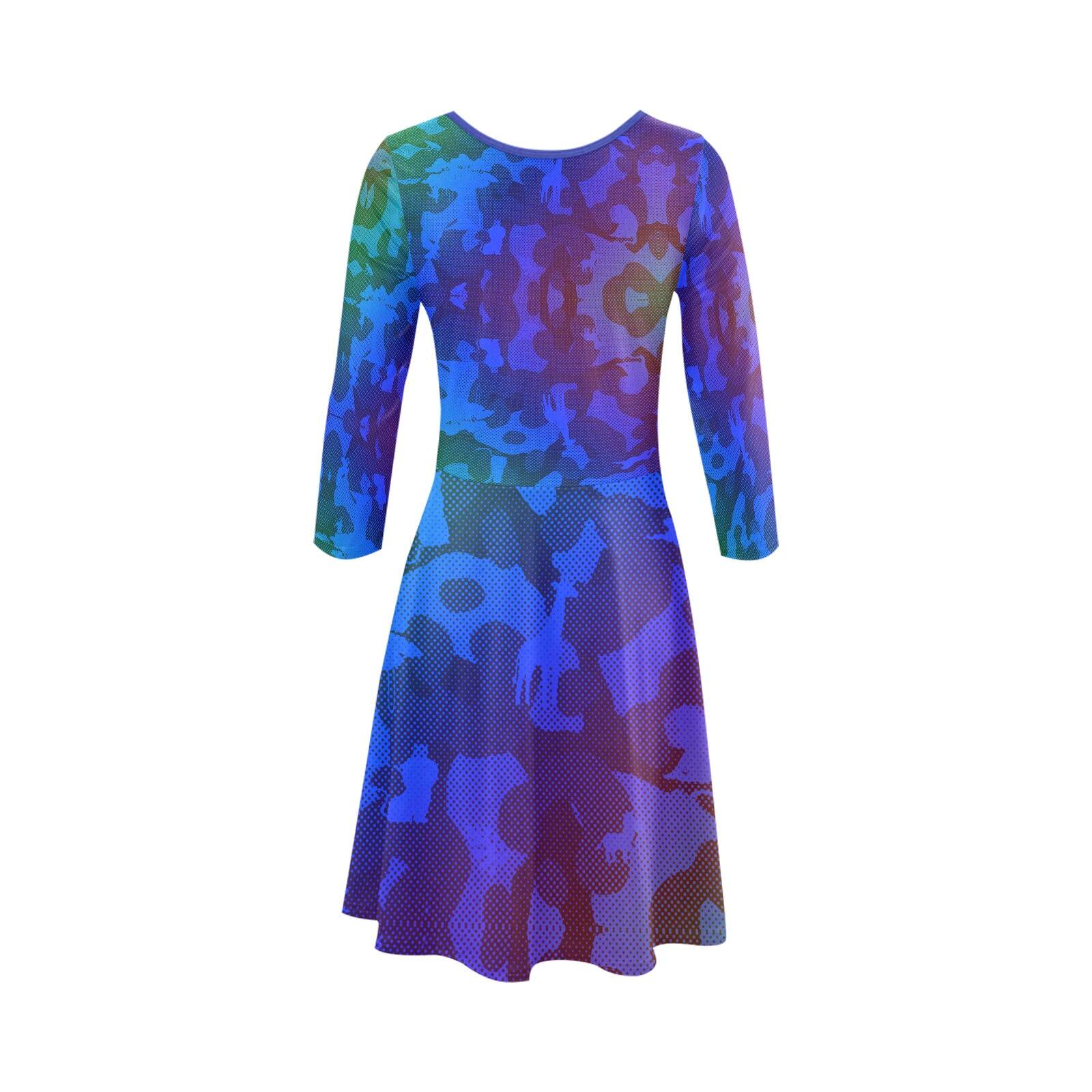 The-printer-lost-his-job™ Women's 3/4 Sleeve Cocktail Dress | Neon Safari