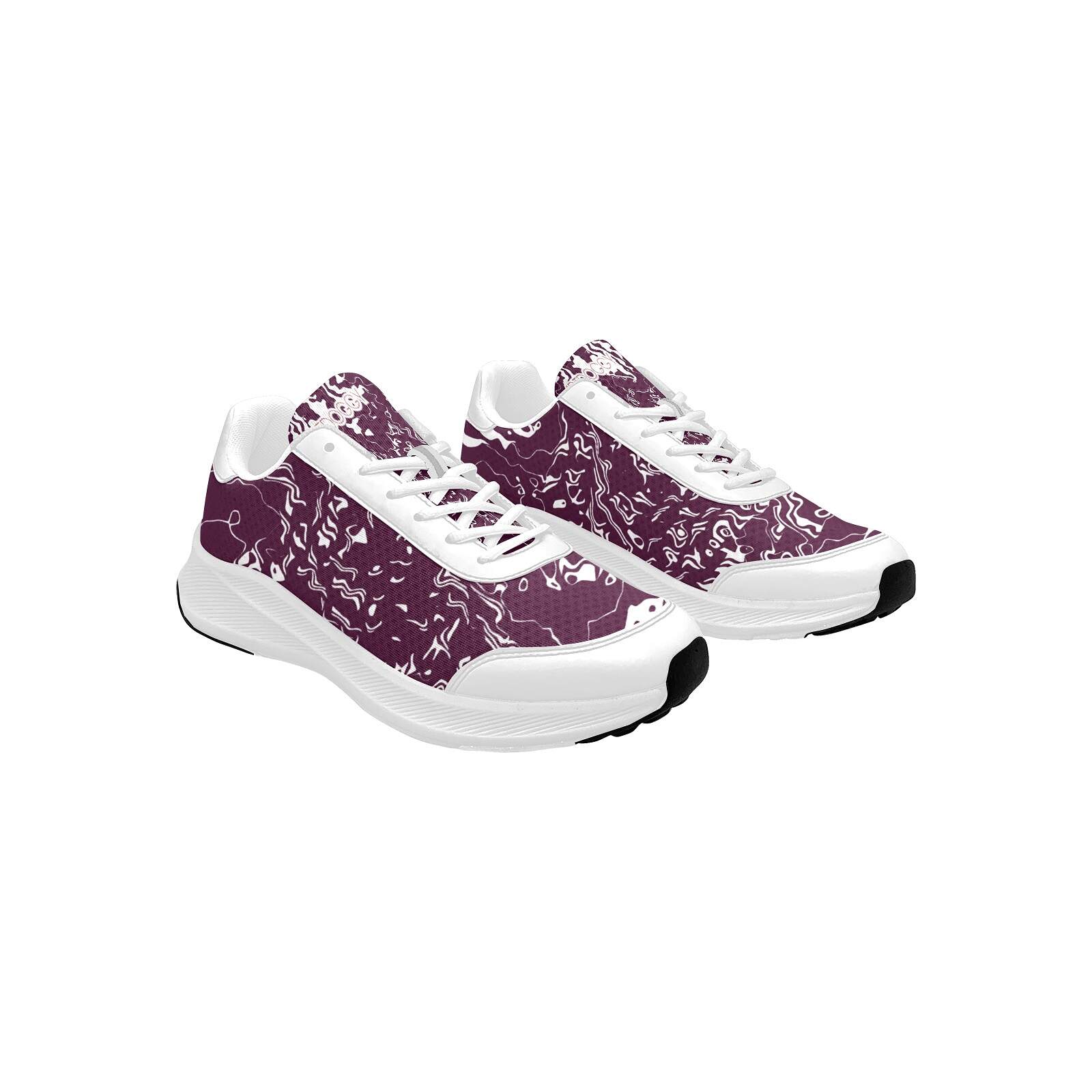 ArtDoggy™ Women's Performance Shoes | White Microwaves in pepper purple