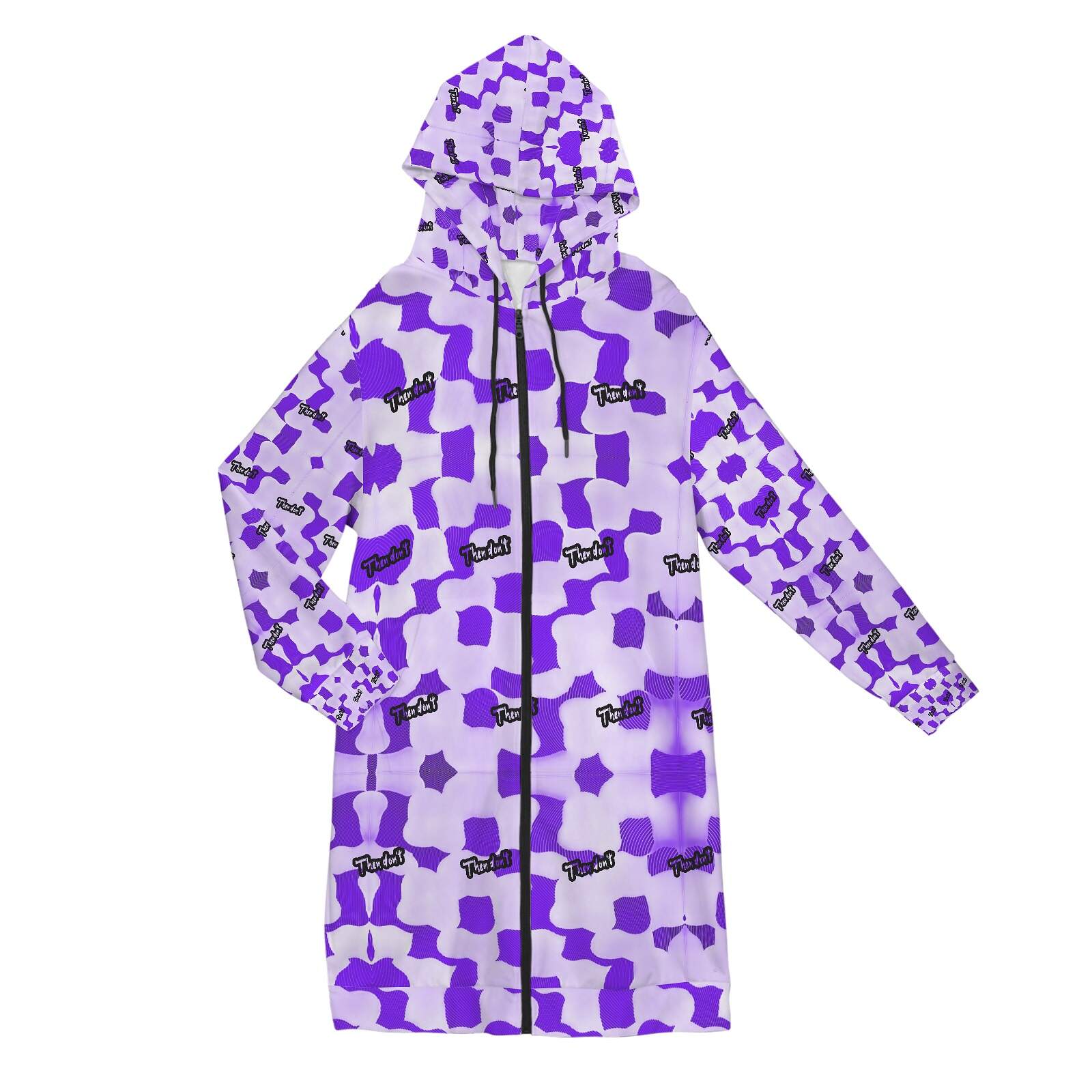 then dont womens long hoodie proto - Image 34