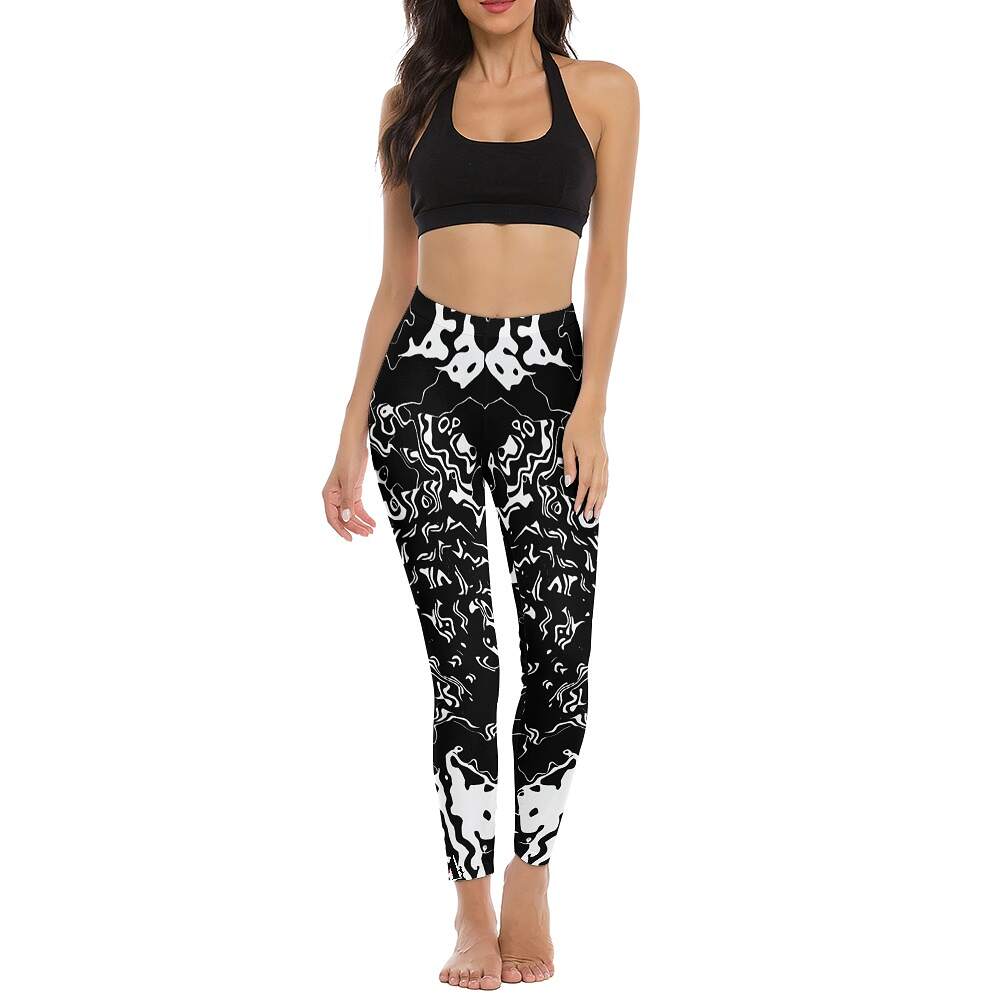 ArtDoggy™ proto microwave white ladies fitness pants - Image 7