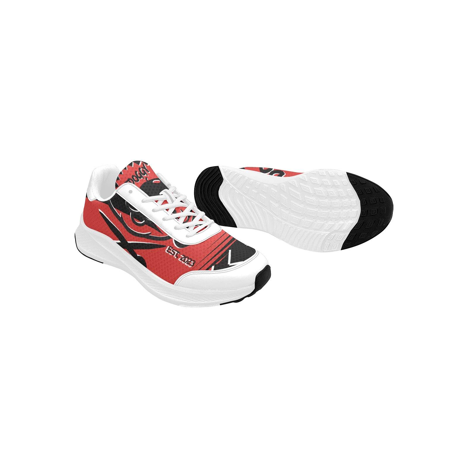 ArtDoggy™ Women's Running Shoe | Print Shop in fire brick red
