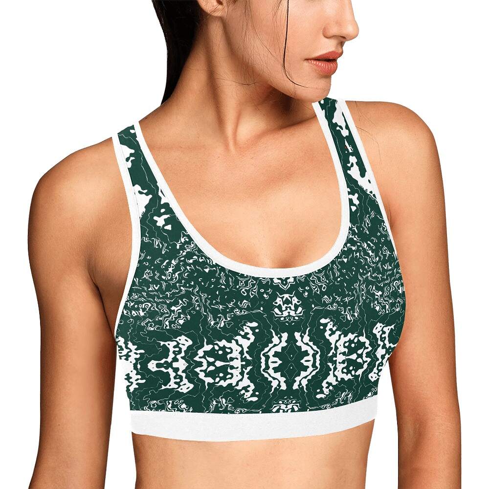 ArtDoggy™ sports bra womens white microwave - Image 34