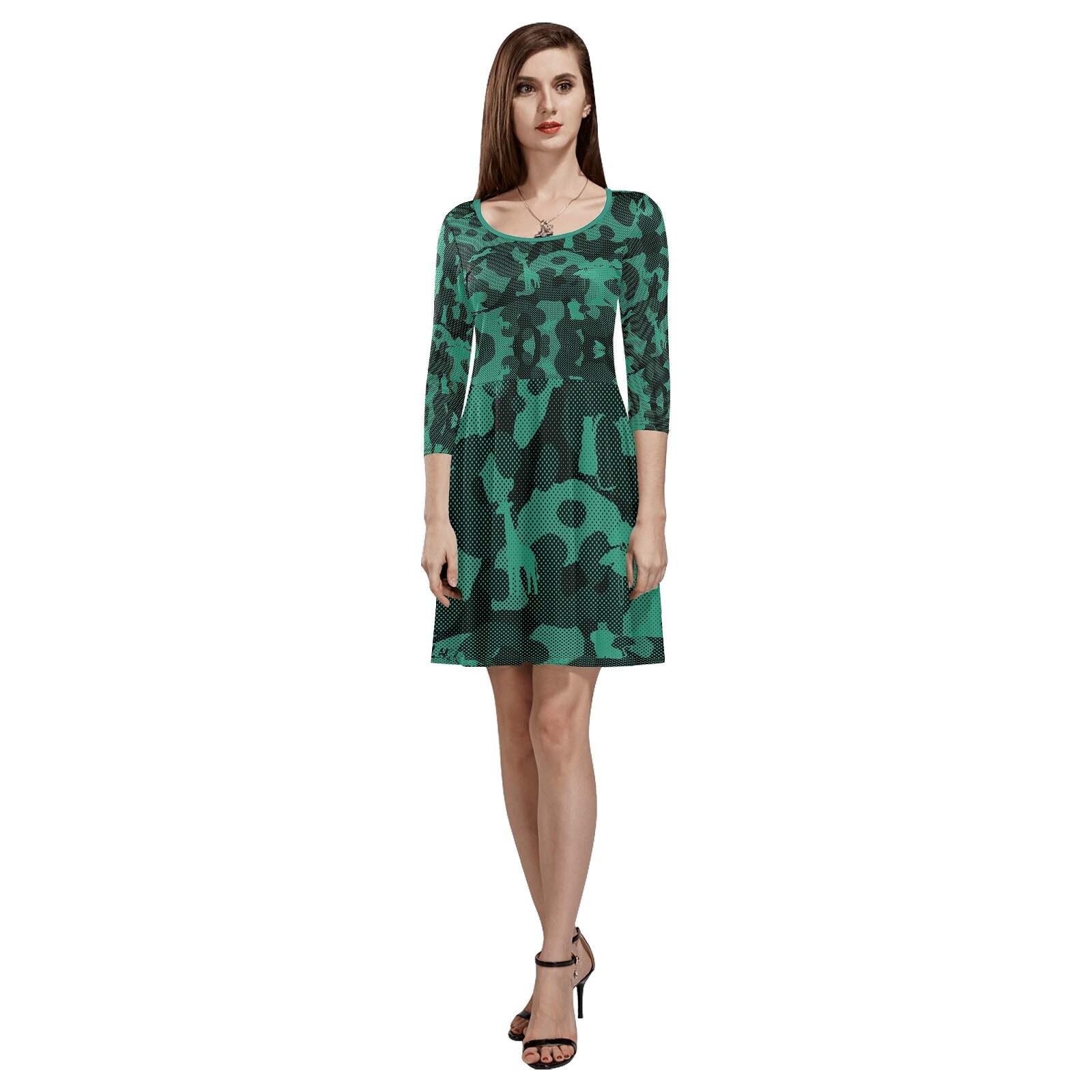 The-printer-lost-his-job™ Women's 3/4 Sleeve Cocktail Dress | Neon Safari