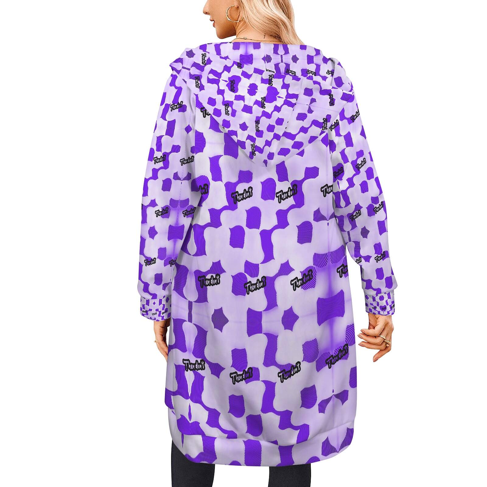 then dont womens long hoodie proto - Image 33