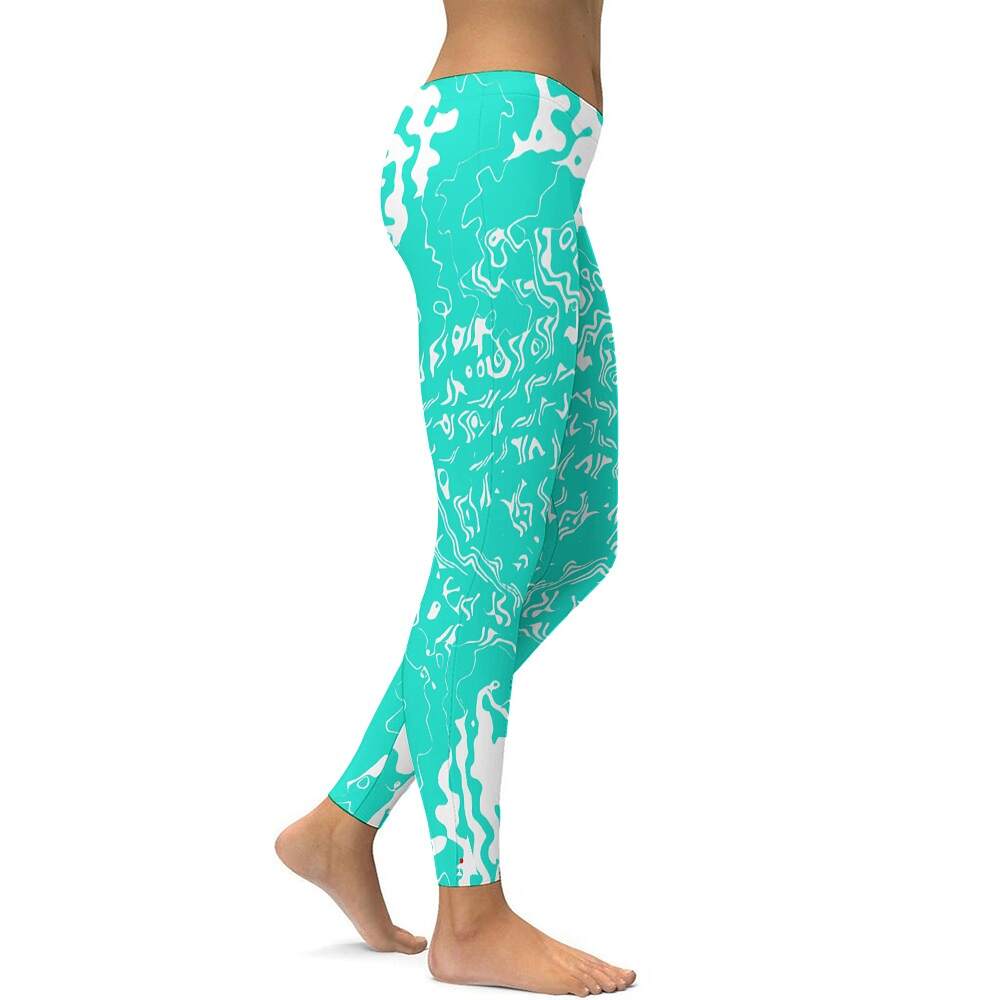 ArtDoggy™ proto microwave white ladies fitness pants - Image 68